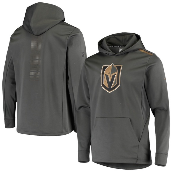 NHL Men's Vegas Golden Knights Fanatics Gray Rink Pullover Hoodie Size M - Picture 1 of 12